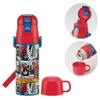 Stainless Steel Water Bottle 2way Direct Drinking 470ml Cup Drinking 430ml Child Friendly Lightweight Type Spiderman 25 Thermal Insulated