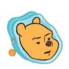 Stationery Disney Clear Winnie the Pooh Frowning S2332841 Sun-Star Pouch, Face,