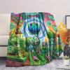 Bulbasaur Print Flannel Blanket, Ultra Soft High Quality All Seasons Warm Throw, Home Decor Cozy Blanket, Perfect Christmas Gift