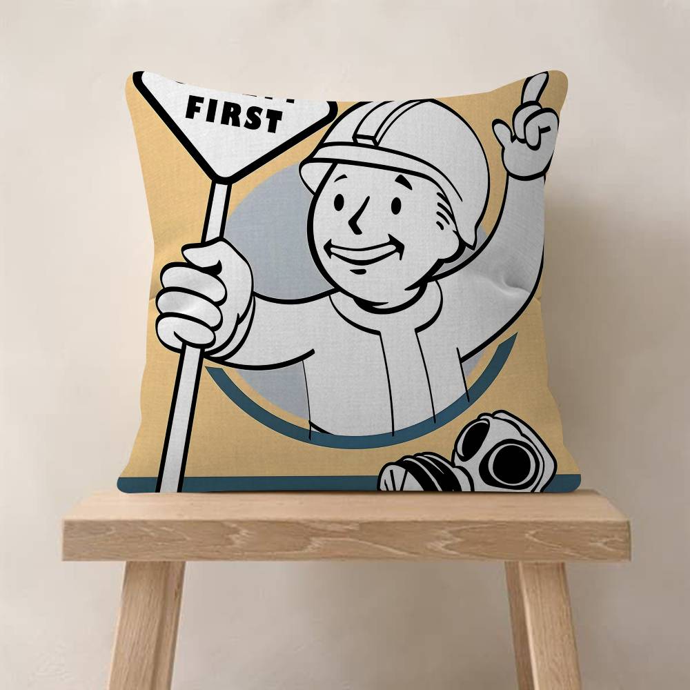 Hot Game FFallouts Vault BBoys Personalized Pillow Dust Cover Bedroom Kids Party Decoration Pillowcase Birthday Children