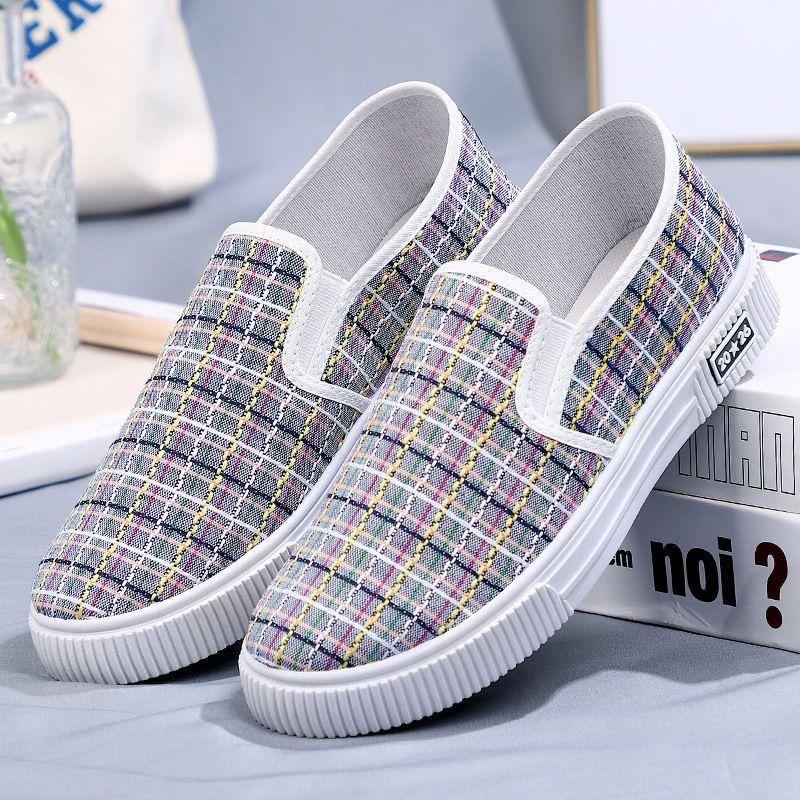 Летние парусиновые туфли, повседневные женские туфли для сёрфинга, тканевые туфли, дышащие и износостойкие туфли из коровьей кожи с плоской подошвой и мягкой подошвой