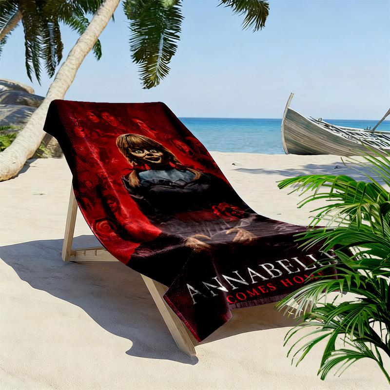 Annabelle's Return beach towel beach Portable for travel Outdoor pool towel Absorbent bath towel seaside Travel and vacation towels printing Fashion