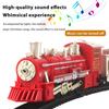 Kids Electric Train Toy Kit with Track Accessories Toddlers Boys Girls Educational DIY Track Building Christmas Mini Classical Train Toy with