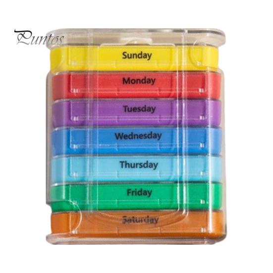 Коробка для хранения лекарств с несколькими отделениями, не содержит BPA, водонепроницаемая, влагостойкая, еженедельный органайзер для таблеток