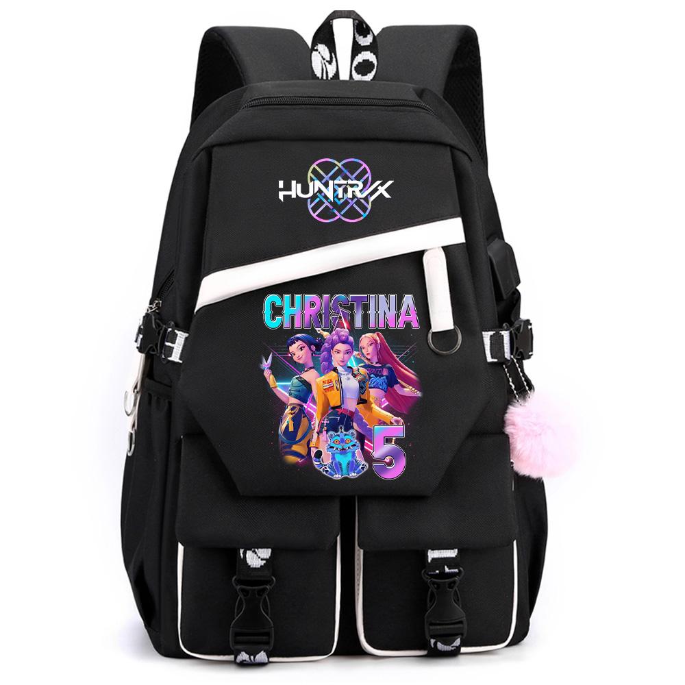 Anime K-Pop Demon Hunters Printed Large Capacity Backpack for Teenger Student Girl Boy Schoolbag Bookbag Women Waterproof Travel Bag Gift