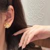 Vintage Sunflower Earrings and Necklace Set Gold Plated Full Diamond Floral Jewelry for Women Fashion Accessories