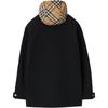 Burberry Проверьте капюшон Стеганая куртка 80938761