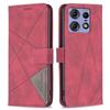 BINFEN COLOR For Motorola Edge 50 Pro 5G Phone Cases Wallet Stand Geometry Imprinted Leather Cover
