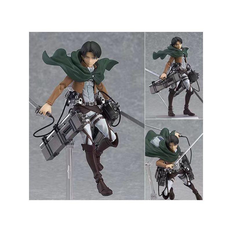 В наличии Оригинальный Maxfactory Figma Атака Титанов Леви №213 Аккерман Атака Титанов Аниме Фигурки для Коллекционирования
