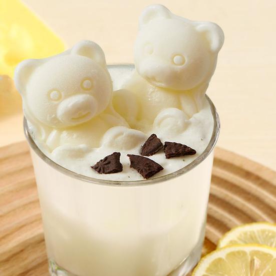 Форма для кубиков льда в форме медведя, форма для изготовления льда, пищевой гибкий силиконовый поднос для льда для напитков, конфет, шоколада