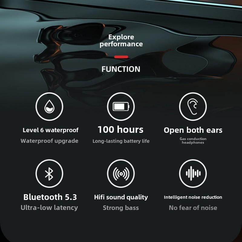 Проводящие Bluetooth-наушники Воздушная проводимость беспроводные спортивные шейные подвесные уши