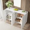 Cabinet Storage Spacious Countertop Stable Structure Minimalist Style Strong Load-bearing with Shelf Heavy Duty Freestanding Sideboard Hutch
