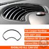 For Mini Cooper R56 R55 R57 2007-2010 Real Carbon Fiber Sticker Radio Control Shift Lift Panel Car ide Decorative Accessories