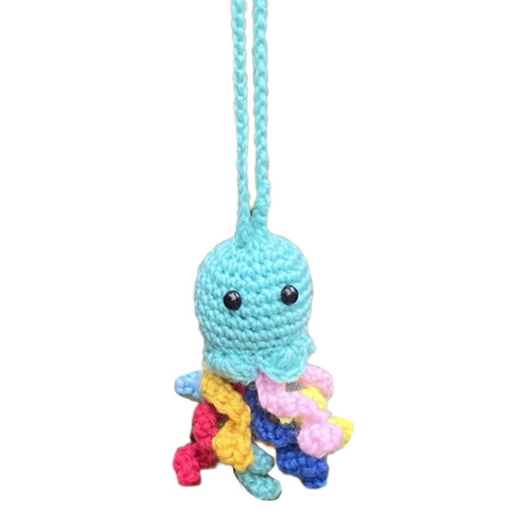 Автомобильное зеркало заднего вида шерстяное мультяшное подвесное украшение для женщин и девочек авто украшения для интерьера кулон для рюкзака брелки