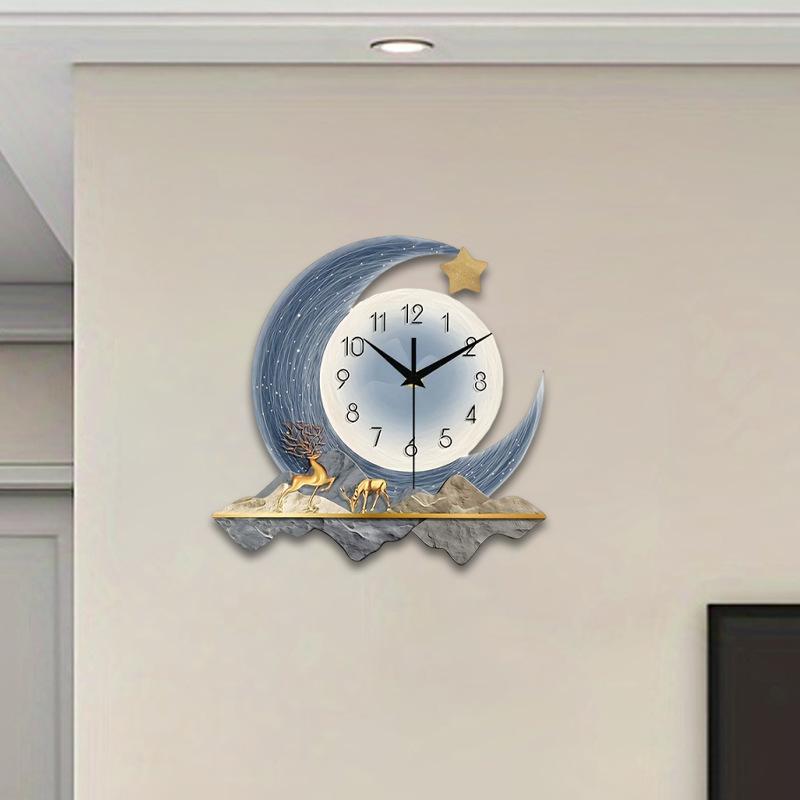 Украшение общежития Часы Картина, Легкая Роскошь Декоративная Картина, Современные и Простые Настенные Часы, Креативные Домашние Настенные Часы