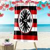 Пляжное полотенце Eintracht Frankfurt, Большое, Мягкое, Быстросохнущее, для Пляжа, Кемпинга, Плавания