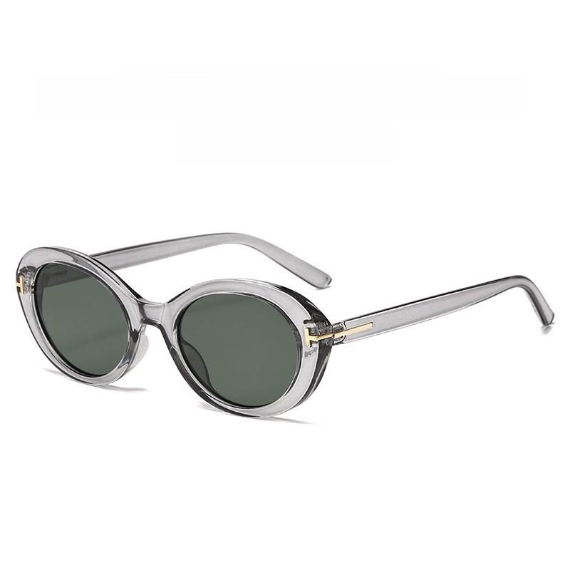 Fashion Oval Sunglasses With Protection For Summer Outdoor Activities
