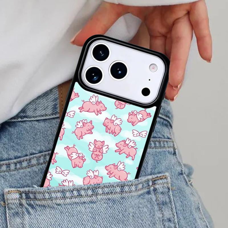 Милый Чехол для Телефона со Свиньей для iPhone 17ProMax 12 13 14 15 16e 17 Pro Max Plus Air Cover