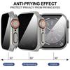 Металлическое стекло+Чехол для Apple Watch 9 8 7 6 5 4 Серии Защитная пленка для экрана Изменить на Ultra i watch 45мм 44 41 40мм Защита конфиденциальности