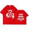Футболка унисекс с принтом рэпера Chief Keef 'Lead Never Follow Leaders', женская, хип-хоп, винтажная, хлопок, повседневная, мягкая, оверсайз