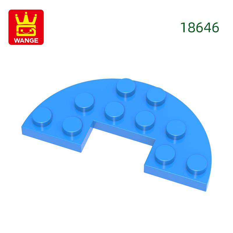 Нетоксичные 59 шт./лот 18646 Круглые половинки 3x6 с вырезом 1x2 Строительные блоки Moc Цветные аксессуары Совместимые с Brick DIY Запасные части