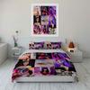 Colorful Female Fashion Artwork Bedding Duvet Cover Set Duvet Cover Pillowcases  (1*Duvet Cover 2*Pillowcases, without duvet insert)