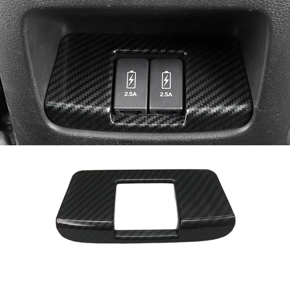For Honda CRV CR-V 2017 2018 2019 2020 2021 Car Rear Armrest Box USB Port Air Conditioning Outlet Vent Cover Trim Frame Sticker 7HD