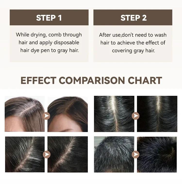 Portable Hair Dye Stick – Quick Disposable Temporary , Covers White Hair, Gentle & Long-Lasting, For All Hair Types