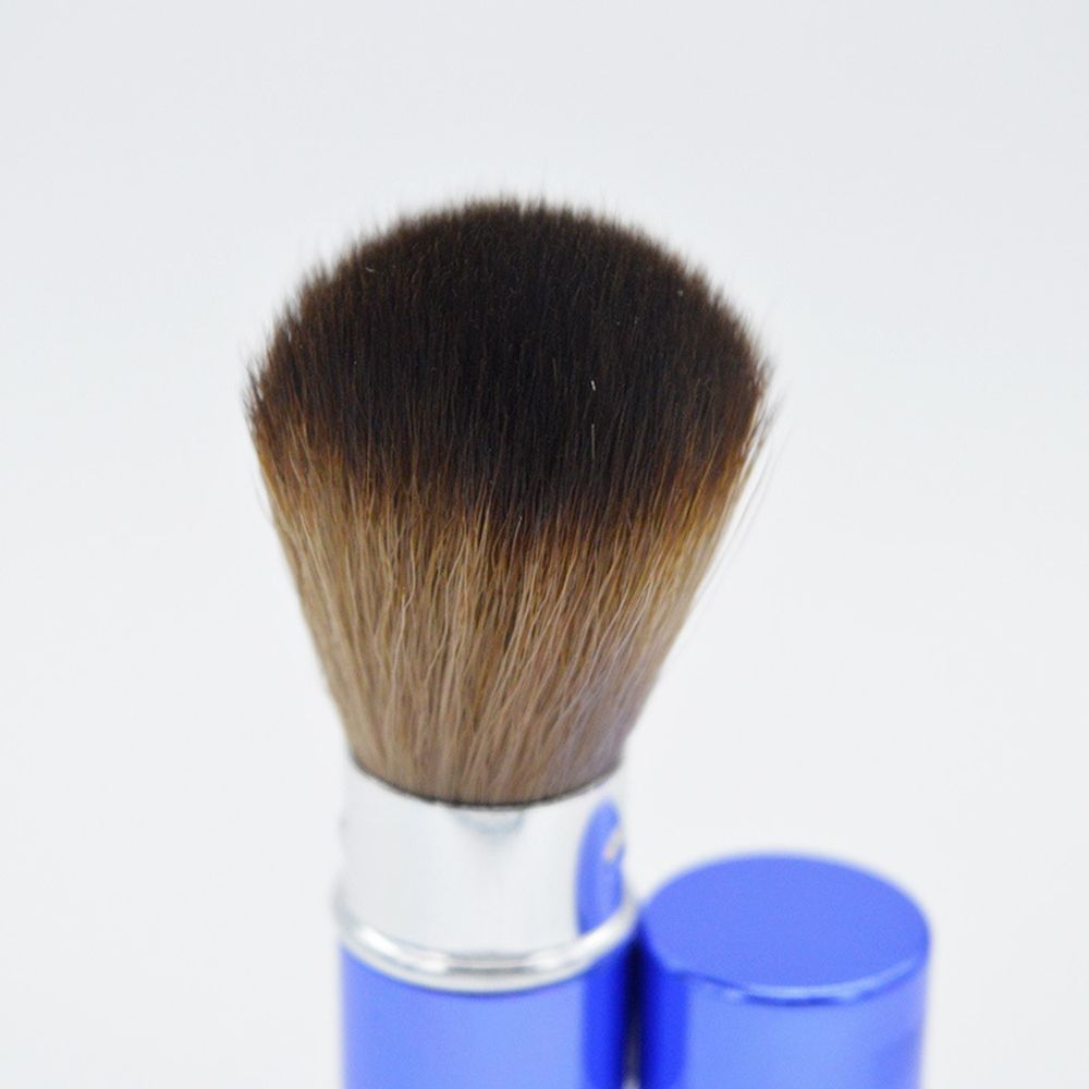 Fashion Metal Professional Facial Portable Blush Brush Makeup Tools Retractable