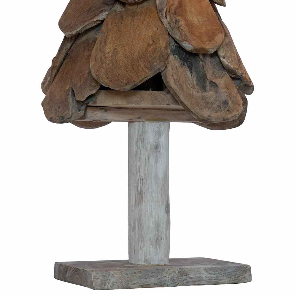 Christmas Tree with Stand Brown 91 cm Solid Teak Wood