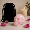 Rose Quartz Crystal Skull, Small 40x30x28mm