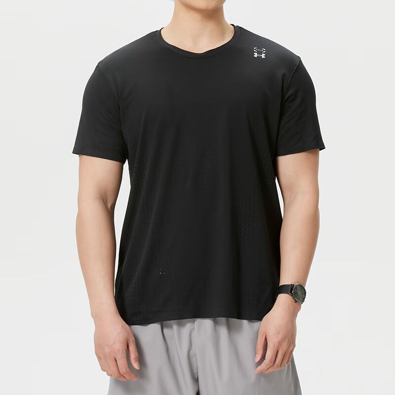 Under Armour Мужская дышащая футболка с коротким рукавом и круглым вырезом, быстросохнущая, топ 6001829-008