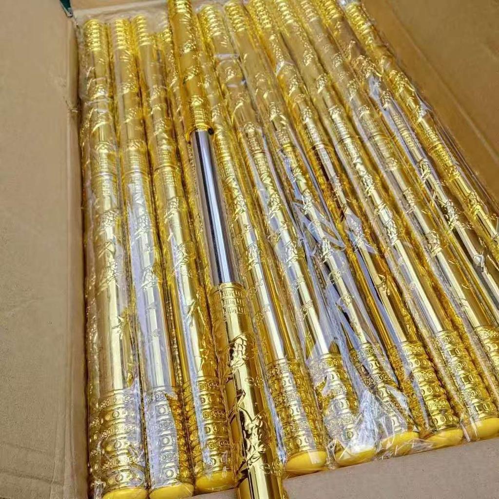 2 шт. Хэллоуин Реквизит Косплей Золотой Укун Руйи Цзиньгу Банг, для Укуна Дубинки Палки, ПУ Пена Ролевая Игра Рождество Дни Рождения Подарки (Дубина)