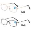 Fashion Anti Blue-ray Reading Glasses Metal Presbyopia Eyeglasses Women Square Round Far Sight Eyewear Vision Care +1.0~+4.0
