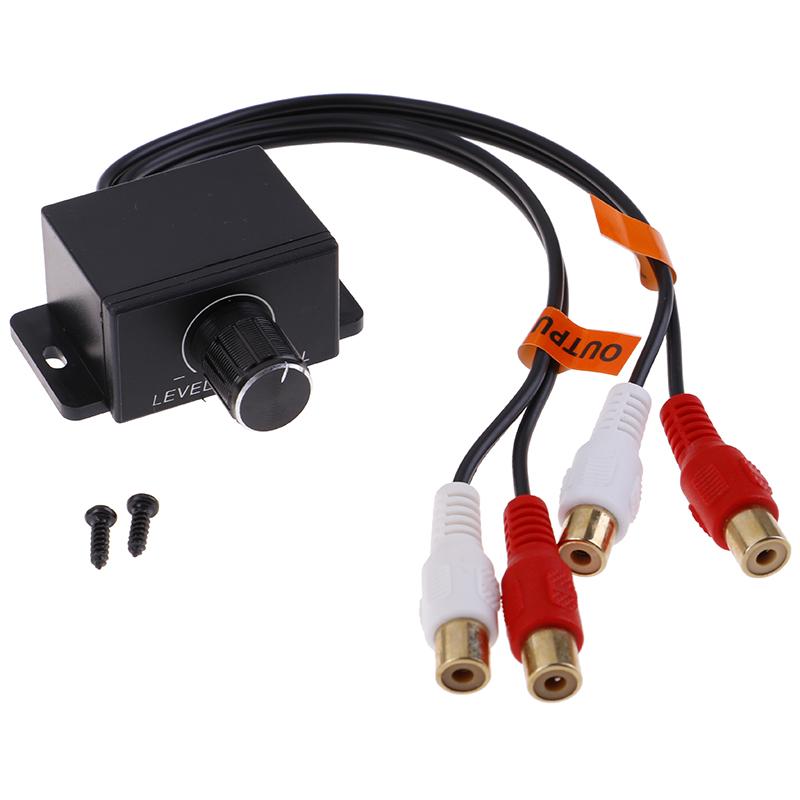 Car Home Audio Amplifier Bass Rca Gain Level Volume Control Knob