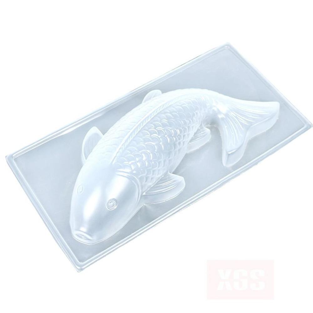 Легко извлекается из полипропиленового материала, форма карпа, форма для рыбы, желе, инструмент для выпечки, пудинг, сделай сам