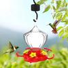 16 Oz Hummingbird Feeder Outdoor Hanging Hummingbird Feeder with 5 Flower Feeding Ports And Perch for Outside Garden Decor