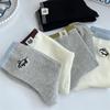 Ladies Spring and Autumn Simple Animal Embroidery Cloth Logo Medium Barrel Pile Socks