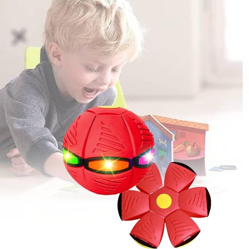 Vibrant Light Up Flying Disc Ball With Stretchy Design For Kids Play And Exercise