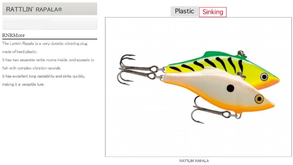 Rapala Тонущая приманка Rattlin Rap RNR05/HSD (6518)