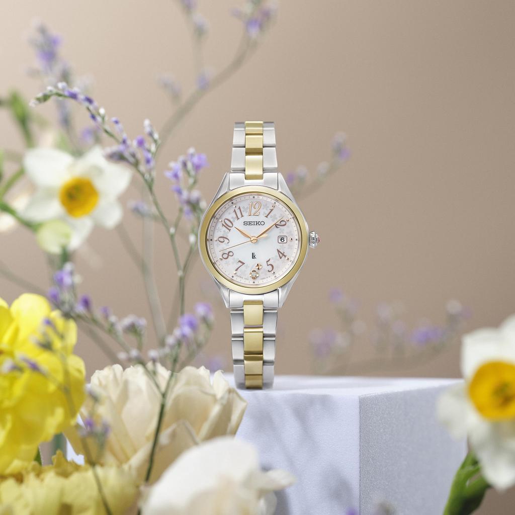 [Часы Seiko] Часы Rukia Grow 2025 SS Основная серия SSQW092 Женские Серебристые + Женское золото