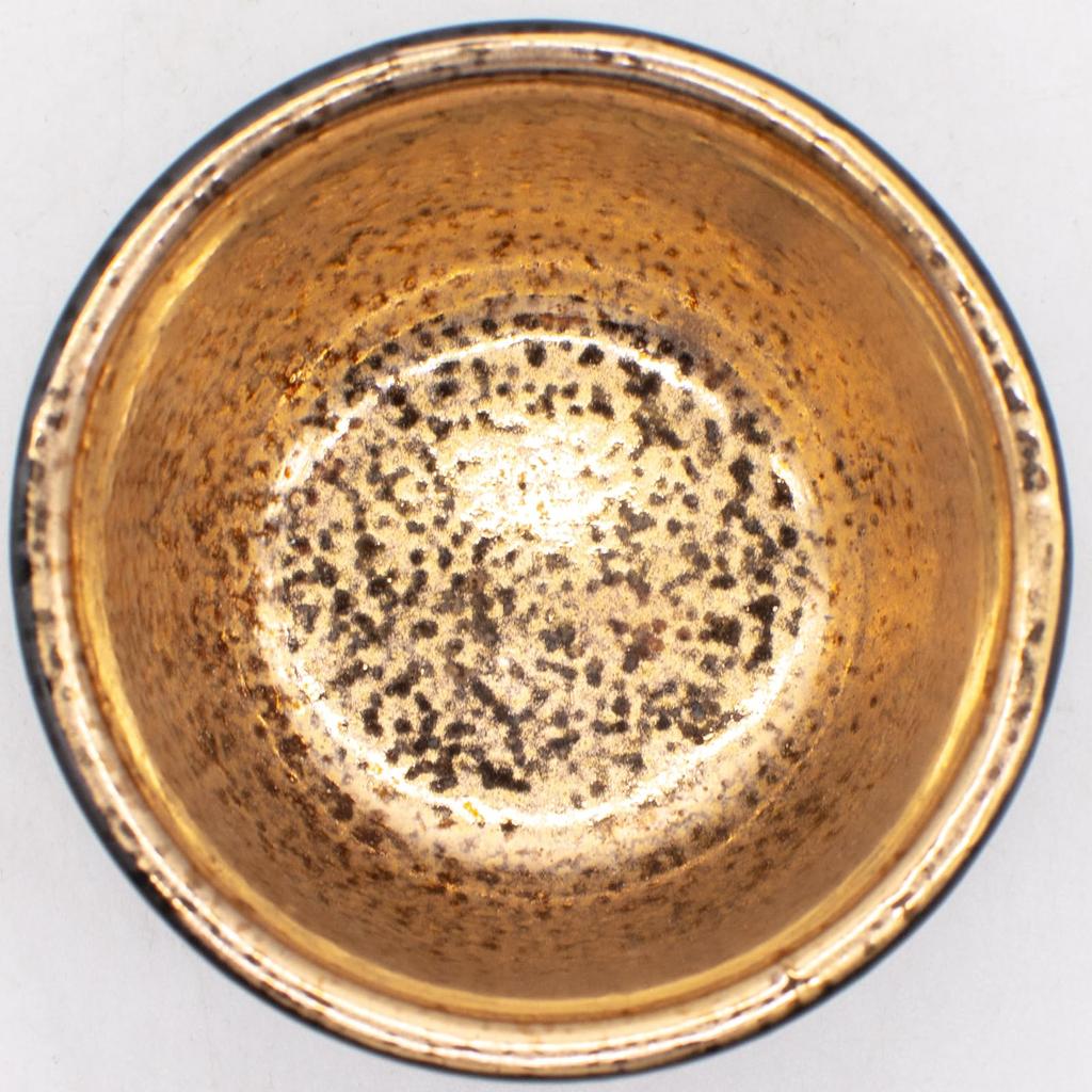 Mino Ware Jug and Cup Half Sake Black Made in Product Number "Gold Glaze" Set, Set, Glaze/Gold Finish, 1.5-cup Set, Tableware, Gift, Father's Day,