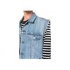 Levis SS23 Однотонный Денимовый Жилет на Пуговицах Мужские жилеты Синий A5789-0000