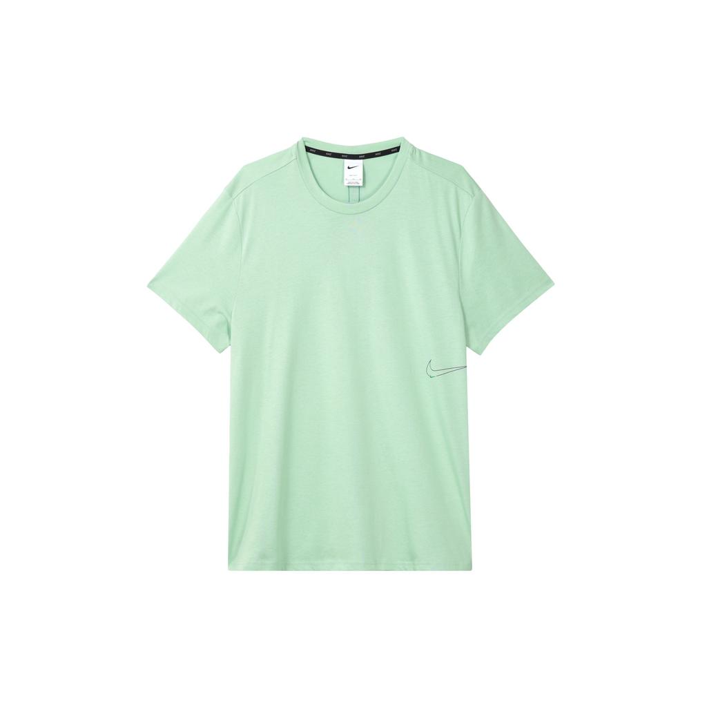 Nike Dri-FIT Logo Training Sports Футболка с коротким рукавом Мужская Топы Павлин-Зеленый DM6669-308