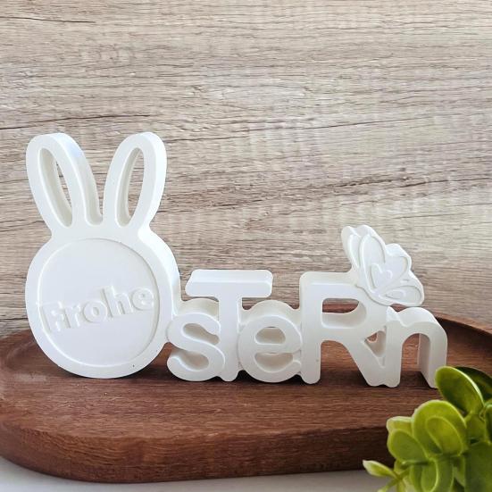 Форма для пасхальной буквы, таблички, стола, своими руками, поделки, форма для изготовления украшений в виде заячьих ушек, пасхальное украшение, литье из эпоксидной смолы, силиконовая форма