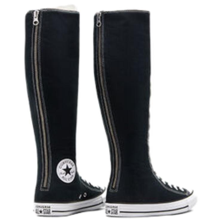 Converse Chuck Taylor All Star Удобные Минималистичные Высокие Кеды из Канваса Унисекс Черные