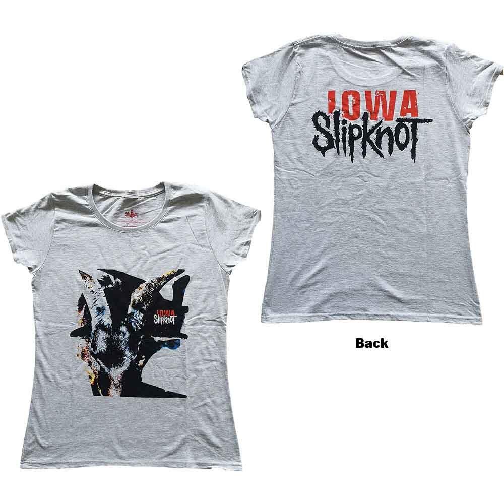 Slipknot Ladies TShirt Iowa Goat Shadow (Back Print) (XxLarge)