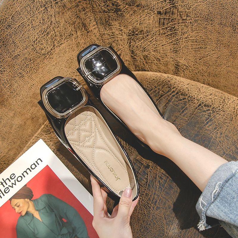 Новое поступление весна лето балетки женская обувь элегантные брендовые офисные туфли женские мягкие черные красные большие размеры 43