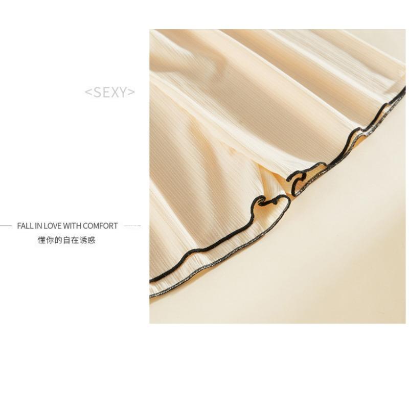 Loose Ice Silk Safety Pants Women's Large Size Anti-leakage Can Wear Thin Leggings Lace High Waist