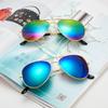 Unisex Aviator Frog Mirror Sunglasses 3026: Multi-Color Metal Frames